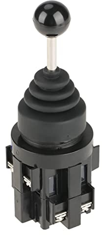 Cuifati Interruttore Joystick Momentaneo, Interruttore Joystick con Ritorno a 4 Posizioni con Contatti 4NO, Manicotto in Gomma Impermeabile per Controllo Industriale, Controllo Circuito CA 50 Hz CC