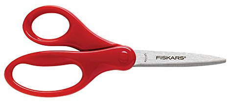 Fiskars Ciseaux d'étudiant de 7 pouces, rouge