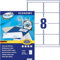 Europe100 Art. ELA043 Universal Etiketten (800 Klebeetiketten, 99,1x67,7mm auf A4, Papier matt, individuell bedruckbare Versandetiketten, selbstklebende Versandaufkleber) 100 Blatt, weiß