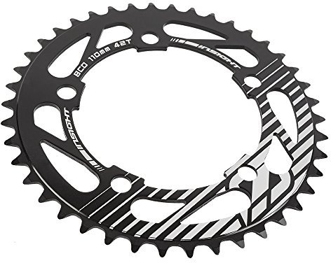 Insight Plato BMX de 5 pernos, 110 mm, BCD 39T, color negro