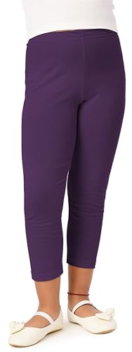 Merry Style Mädchen 3/4 Leggings aus Viskose MS10-131 (Pflaume, 158 cm)