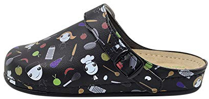 AWC 12052 MEDI1, Ultraleichte Clogs (230 g) mit Tief-Fußbett für Praxis, Klinik, Pflege, klappbarer Fersenriemen 36-42 (40 EU)