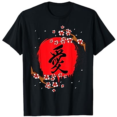 Kanji japonais Fleur de cerisier Tokio Japon Nature Jpop T-Shirt