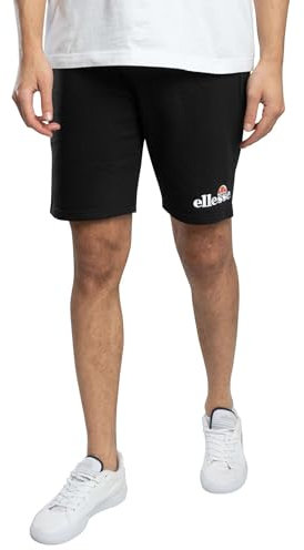 Ellesse Uomo Pantaloncini da Tuta in Pile Silvan, Black, XXL