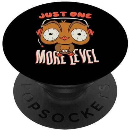 just one more level. Cuffie Per Videogiochi Divertenti PopSockets PopGrip Adesivo