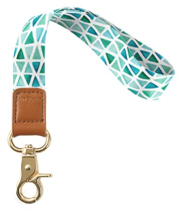 INNObeta Schlüsselband, Fashion Wristlet Umhängeband mit Metall Ring und Hohe Qualität Leder, Ideal für Handy, Schlüssel,Zweiseitiger Druck in Voller Farbe- Mattglas