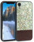 FADALE Coque en bois compatible avec iPhone XR, feuilles bleues et vertes, motif vieux grain de bois pour iPhone, filles, hommes, femmes, coque en silicone souple antidérapante élégante pour iPhone