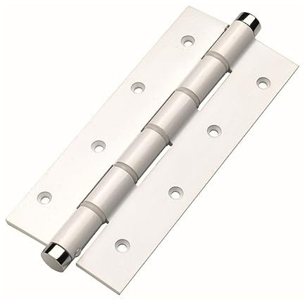 Bisagra muelle cierre simple acción con resorte con fuerza regulable medidas 180mm de alto 80cm de ancho peso máximo por bisagra 20kg material de aluminio (BLANCO)