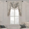 TOPLUXE Swag Volant Vorhang für Schlafzimmer Esszimmer Wohnzimmer Küche, Short Curtain for Bedroom Living Room Kitchen, Rod Pocket (Breite 100cm, Hellgrau)