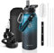 RAYMYLO Isolierte Wasserflasche, 900 ml, dreifach wandig, Vakuum-Edelstahl (kalt für 48 Stunden, heiß für 24 Stunden), auslaufsicher und BPA-frei, 900 ml, Hydro-Wasserflasche mit Paracord-Griff und
