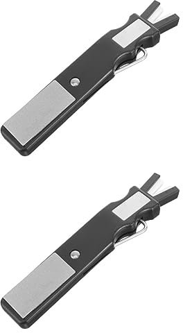 Kisangel 2st Ski-werkzeugschärfer Zum Schleifen Von Eishockey-schuhklingen-schleifsteinen Keramikklinge Diamantklinge Puck Schärfen Zubehör Für Skateschuhe DMD Schlittschuhe Korund