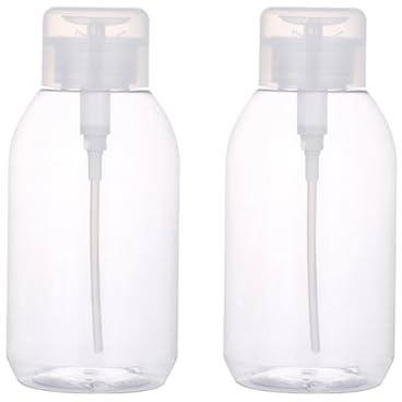 Lot de 2 flacons vides en Plastique pour dissolvant de Vernis à Ongles 500 ML