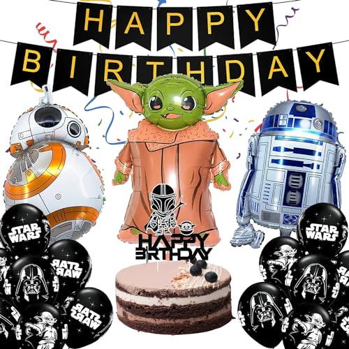 Star Wars Ballons, Star Wars Party Luftballons, Star Wars Party Balloons, Star Wars Luftballons, Star Wars Folienballon, Star Wars Geburtstag Dekoration Set, Star Krieg Geburtstagsdeko