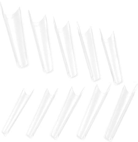 minkissy 1000pièces Faux Capsules Pour Manucure Artificielle Style Français Transparent Pour Salons Et