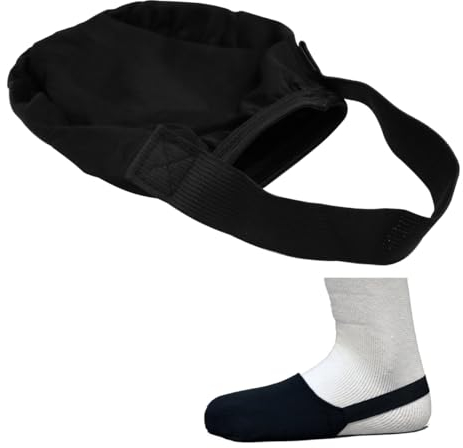 POFET Gipssocken-Zehenschutz, weich, elastisch, rutschfest, Gips-Zehenschutz, passend für Gipssocken, Zehenschutz für die meisten Gipsfüße (schwarz)