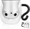 Vicloon Tasse Chat Noir Tasse à Café Double Paroi, Chat Tasse à Café Double Paroi 280 ML, Tasse en Verre pour Chaton, pour Cappuccino, Latte Macchiato, Lait, Cadeau de Noël Valentin Anniversaire