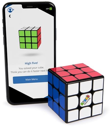 RUBIK'S - Cubo DE Rubik 3X3 CONNECTEDX con Bluetooth - Juego de Rompecabezas, Cubo Mágico - Juguetes Rompecabezas Niños - 6071036 - Juguetes Niños 8 Años +