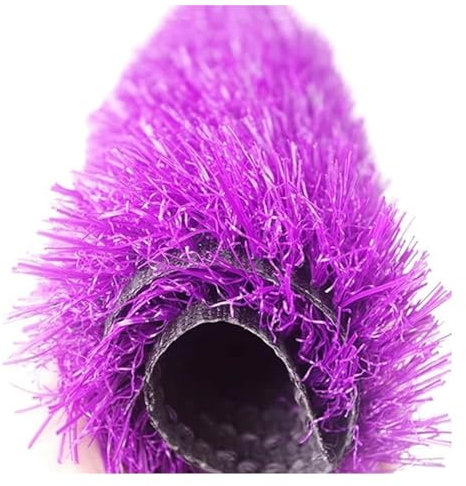 Kunstrasen, Kunstrasen, Rasenteppich für den Außenbereich, fusselfrei, zuschneidbar, DIY-Spielplätze, Hinterhof, farbiger dekorativer Kunstrasenteppich, Sondergrößen (Farbe: Lila, Größe: 50