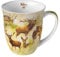 Ambiente Teetasse Kaffeetasse Becher Mug 0,4l Wildtiere Rehe im Herbst Fine Bone China Porzellan