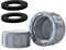 Ctyjia 2 Pack Female Thread Pipe Fitting Cap, 50mm Fitting Blanking Cap, PVC Blanking Stop Cap, Waste Pipe Blanking Cap wity Washer
