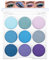 Blau Lidschatten Palette, 9 Farben Eyeshadow Palette Matt Schimmernde, Hochpigmentierter Liedschatenpalete mit Glatt Puder, Wasserfest & Wischfest Make Up Palatte, Blue Augen Make Up Urlaubs & Alltags