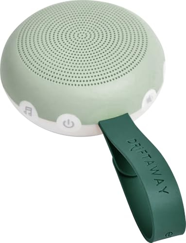 ergoPouch Drift Away Portable Baby White Noise Sound Machine | Portable Sound Therapy, 7 Soothing Sounds, Rechargeable Battery, Adjustable Light, Registry Gift, Sage