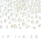 Stiesy 140 Pcs 7 Styles Glass Blue Color Tear Matte Velvet Nail Art Charms Whitening Effect Oval Teardrop Half Round Flat Back Slime Charms Beads for Nail Decoration Scrapbooking Jewelry Making Crafts