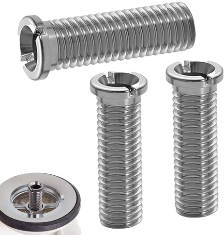 3 Stück Hohlschraube Spüle 35mm, M12 x 35 mm Edelstahl Hohlschraube für Siebkorbventil, Zubehör für Küchenspülen, Waschbecken Befestigung, Ablaufventil Schraube für Spülbecken Ø12mm
