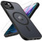 TQIAHF Magnetic Phone Case for iPhone 13 / iPhone 14 Case with 2 Tempered Glass Screen Protector Compatible with MagSafe Military Grade Translucent Matte Phone Cover,Black