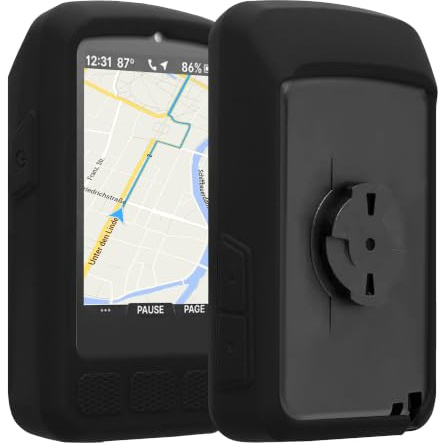 kwmobile Silikon Hülle für Wahoo Elemnt Roam V3 - GPS Fahrrad-Computer Schutzhülle, Weiches Navi Case, Silikonhülle in Schwarz