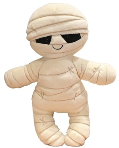 KUKUShining Mumie Plüsch, Halloween Zombie Mumie Kuscheltier Weiches Gefülltes Kuscheliges Plüschtier Spielzeug Für Die Heimdekoration