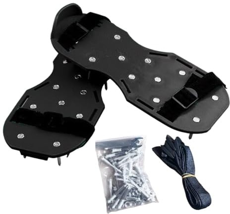 Weqizuerqi Scarpe aeratore per erba, scarpe da prato, sandali resistenti con cinghie regolabili per piantare terreno, giardino, paesaggistica