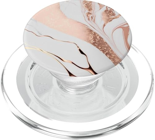 Rose Gold Marble PopSockets PopGrip for MagSafe