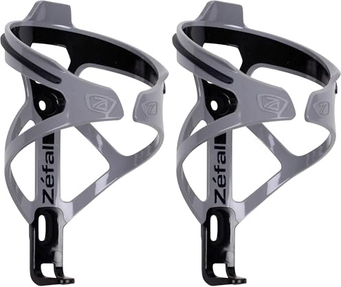 Zéfal Pulse B2 Gris Porte-bidon bi-matière Premium et léger Mixte Adulte (Lot de 2)