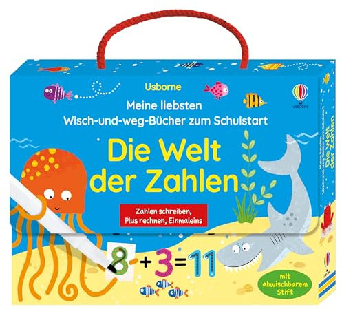 Meine liebsten Wisch-und-weg-Bücher zum Schulstart: Die Welt der Zahlen: mit abwischbarem Stift – Koffer voller Lernspaß zum Thema Zahlen – für Kinder ab 4 Jahren (Meine Wisch-und-weg-Bücher)