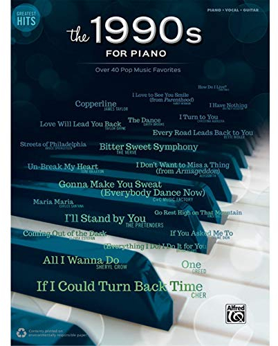 Greatest Hits -- The 1990s for Piano: Over 40 Pop Music Favorites