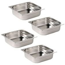 Vinod Set of 4 Half Size Food Pans Gastronorm for Chafing Dish Dishes Pan