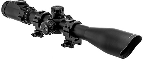 UTG 4-16X44 30mm Scope, AO, 36-color Mil-dot, w/ Rings , Black