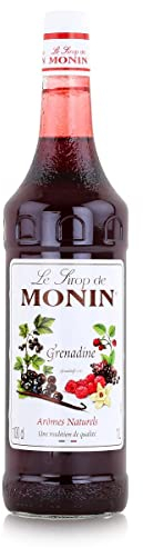 Monin Sirup Grenadine (1 x 1,0l) - Vielseitiger Fruchtgeschmack für Cocktails - Desserts und Getränke