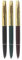 SIPLIV 3PCS Classic Fountain Pen Hero 616, in 3 Colors, Gold Trim