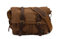 Sechunk Vintage Militär Leder Canvas Umhängetasche Laptop Tasche Retro Messenger Taschen (Kaffee, Medium-15‘’)