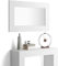MOBILI FIVER, Miroir Mural rectangulaire Evolution, 118 x 73 cm, Frêne Blanc, Made in Italy