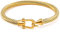 Gleamart Gold Cable Bracelet for Women Stainless Steel Twisted Bangle with Hook Clasp