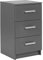 Inter Link - Kommode - Beistellschrank - Moderne Kommode - 3 Schubladen - Grau - Elenzio 3S