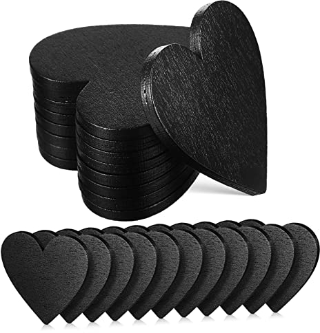 Homoyoyo 20 Stk Herzförmige Tafel Platzkarten Hochzeit Beschriften Platzkarten Holz Wandtafel Mini Liebesherz Kreidetafel Mini Lebensmitteletiketten Party Deko Kreidetafel Holzspäne Hölzern