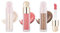 Liquid Contour,Liquid Highlighter, Liquid Blush with Face Brush Long Lasting Smooth Lightweight Smudge Proof Contour+Blush+ Highlighter