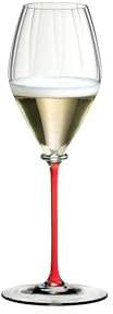RIEDEL Fatto A Mano Performance Champagnerglas Fatto a Mano Performance Rot - Einzelpackung, Sektglas, Kristallglas, Spülmaschinenfest - 4884/28R