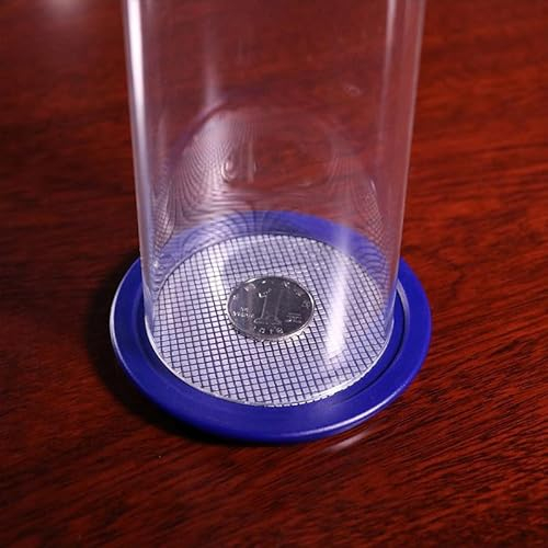 ZQION Miracle Coin Thru (blau) Glasbecher Zaubertricks Münzen erscheinen verschwinden Magie für Magier Nahaufnahme Street Illusionen Gimmicks Mentalismus Requisiten