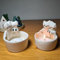 DKIIL NOIYB Portacandele a forma di gattino in resina con zampe riscaldanti, cartoni animati, porta candele per gatti, decorazione per gli amanti dei gatti (coppia di gatti)