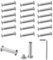 KINDPMA 20 Sets M4 Cupboard Joining Bolts & Screws, Furniture Connecting Fasteners, Alloy Steel, For Furniture Assembly & Repair